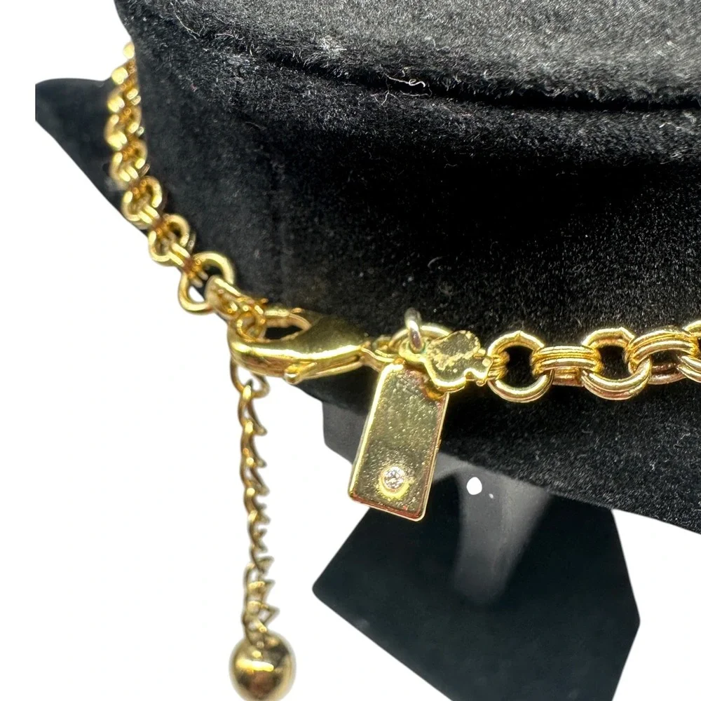 Kate Spade New York Day Tripper Statement Bib‎ Necklace Turquoise Gold Tone
